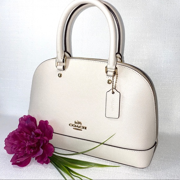 Coach Handbags - COACH Mini Sierra white/cream Satchel